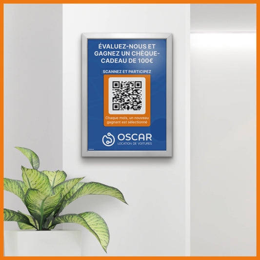 Panneau d’avis avec code QR