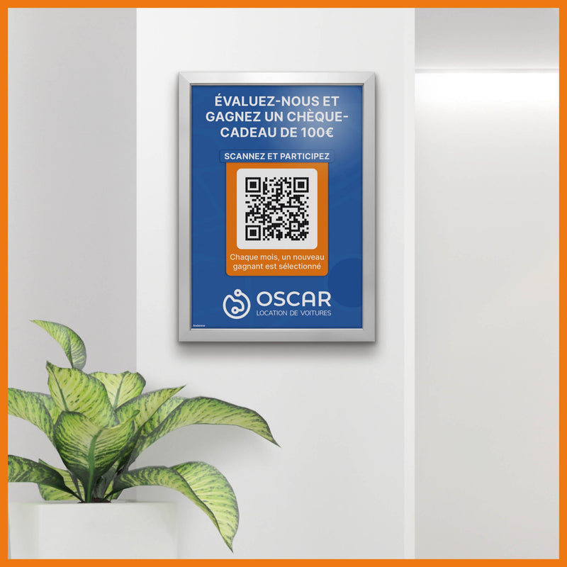 Panneau d’avis avec code QR