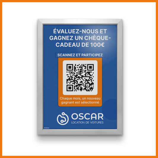 Panneau d’avis avec code QR