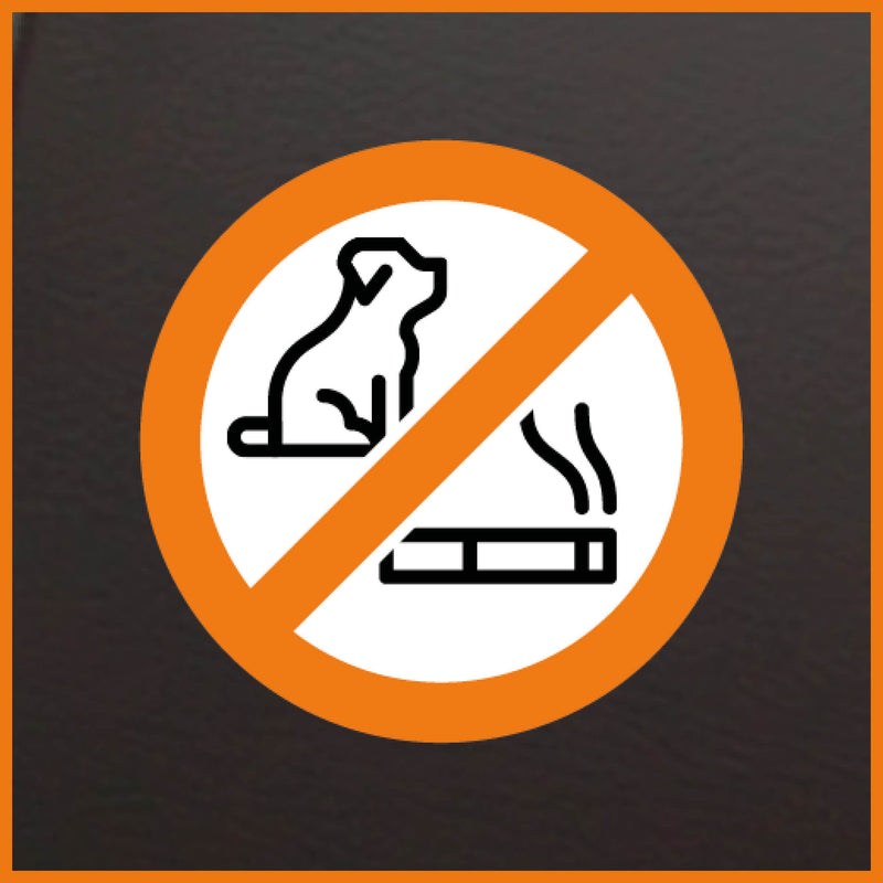 No smoking & animals sticker (5 pieces)