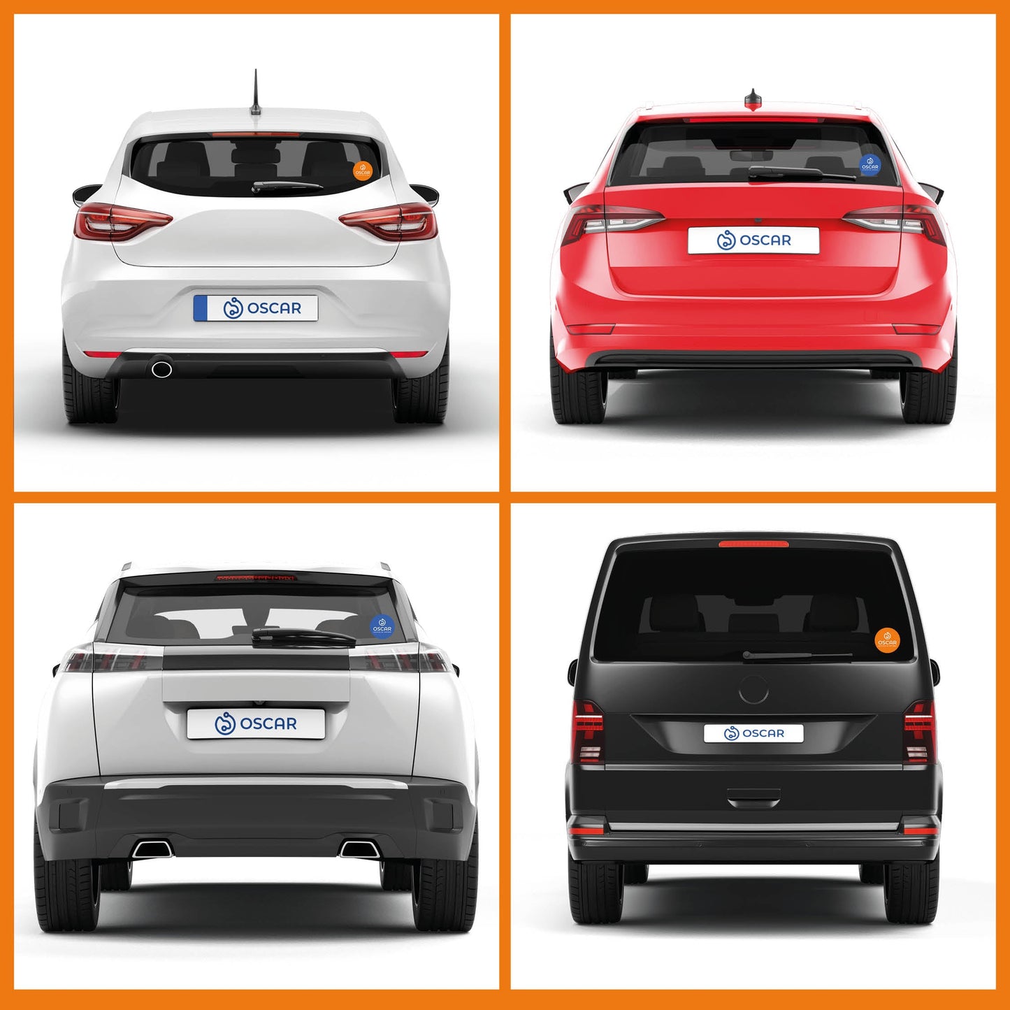Autocollants ronds Oscar (5 pièces)