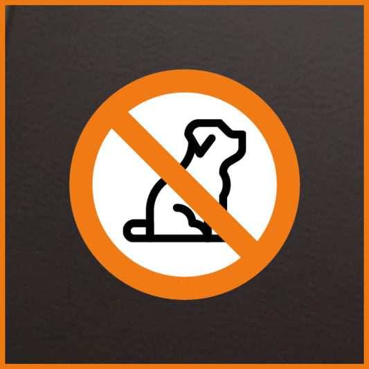 Autocollant interdiction d’animaux (5 pièces)